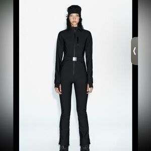 Black ski suit, worn once
